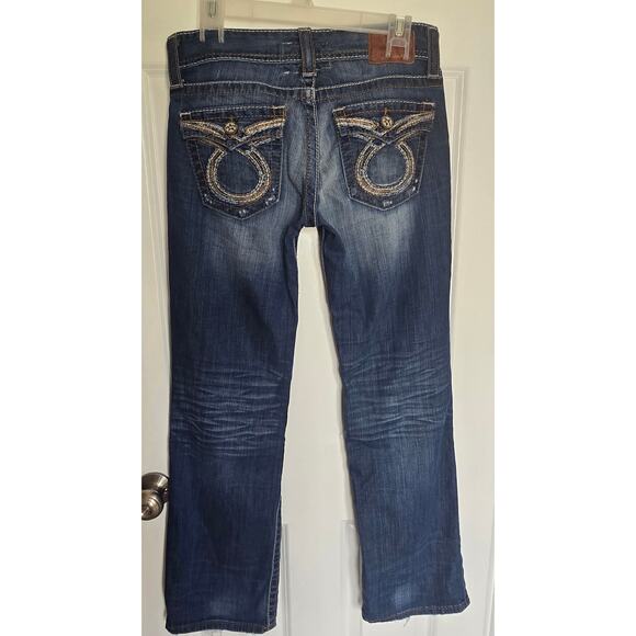Western Vintage Style Riding Big Star Sophie Boot Cut Blue Women's Jeans 30R - Picture 5 of 11